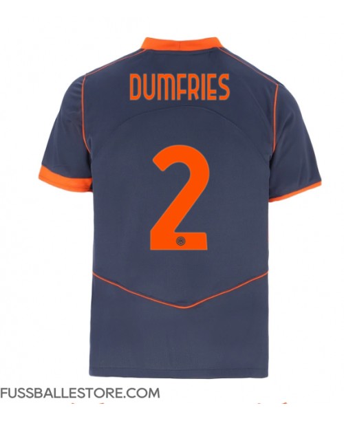 Günstige Inter Milan Denzel Dumfries #2 3rd trikot 2025-26 Kurzarm Günstige Inter Milan Denzel Dumfries #2 3rd trikot 2025-26 Kurzarm
